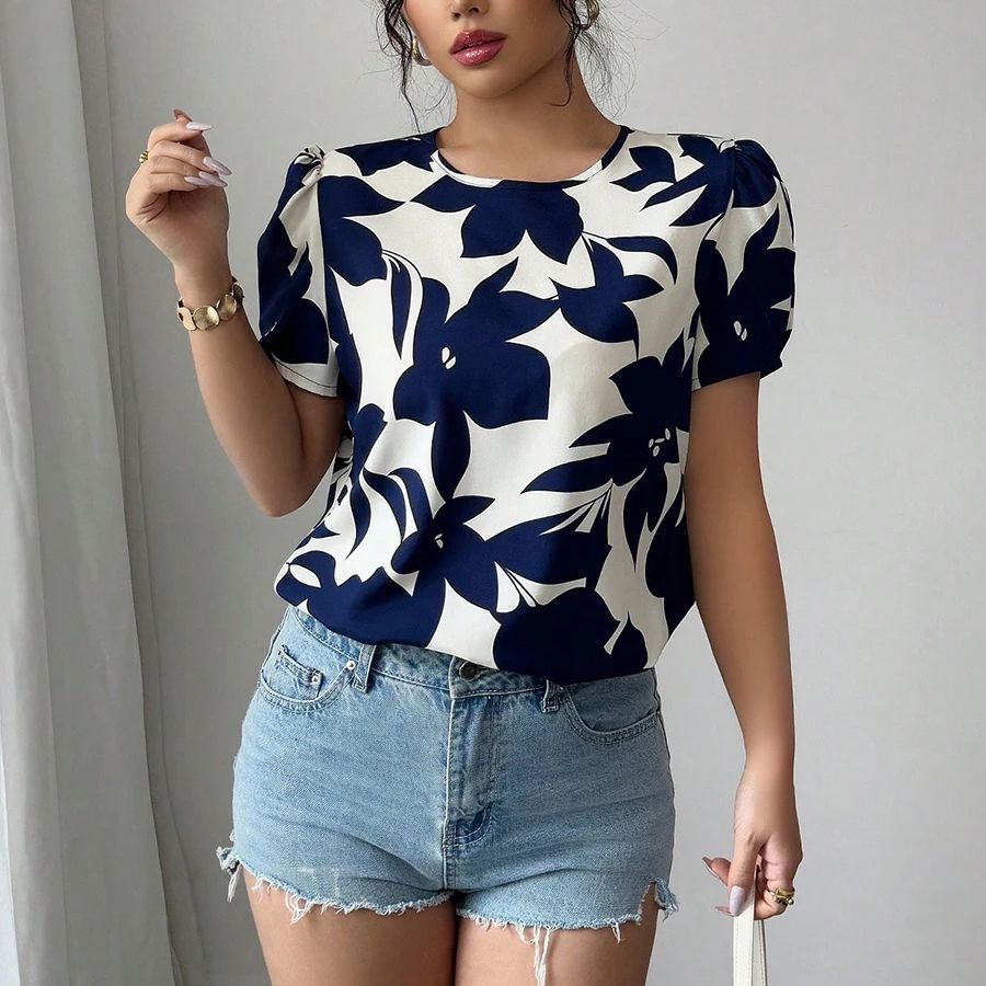 Blusa Portofino – Estampa Chic & Estilo Mediterrâneo