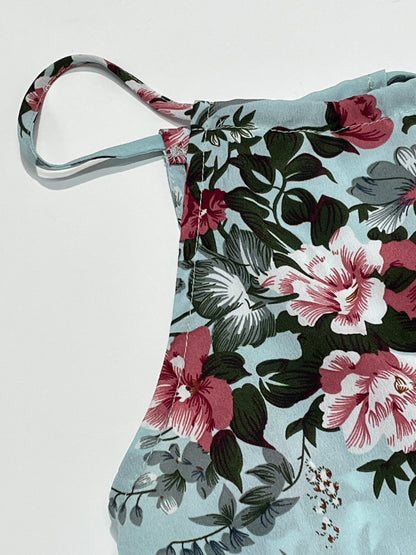 Vestido de Verão Floral Slim Fit