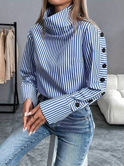 Blusa Sienna – Listras & Sofisticação Urbana