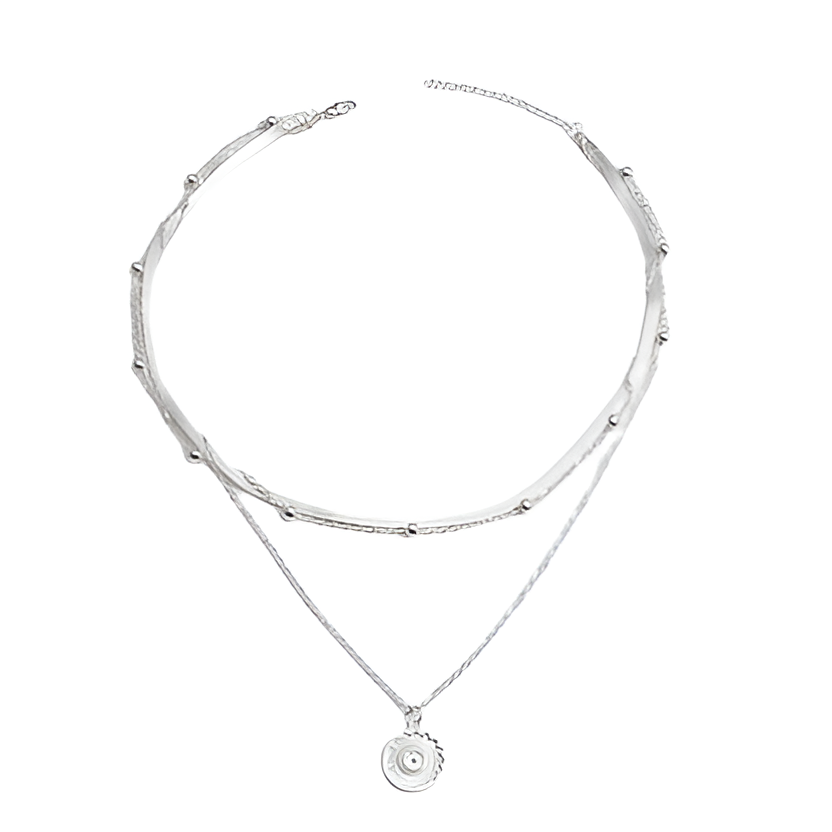 Colar Solar Três Camadas