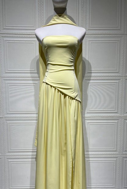 Vestido Celeste – Elegância Contemporânea & Caimento Perfeito