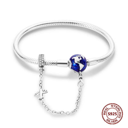 Pulseira Globe Prata 925