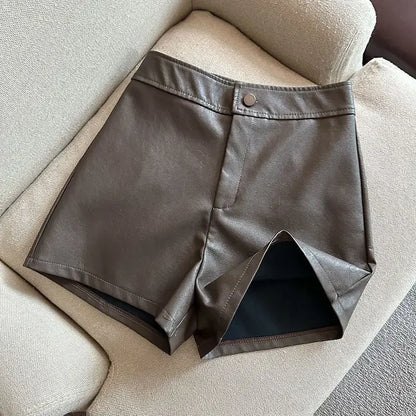 Shorts Verona – Couro Premium & Cintura Alta