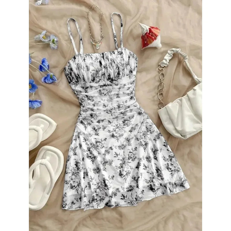 Vestido A-Line Feminino Casual de Verão