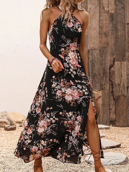 Vestido de Verão Floral Slim Fit