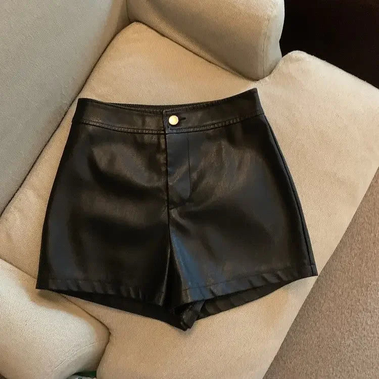 Shorts Verona – Couro Premium & Cintura Alta