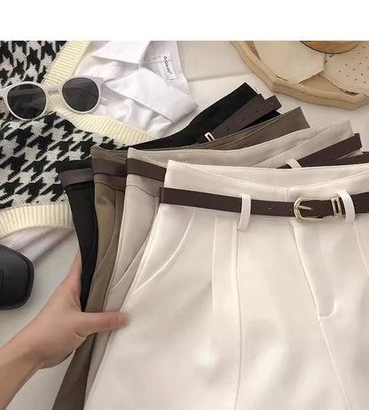 Shorts Amalfi – Cintura Alta & Corte A em Alfaiataria