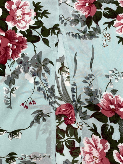 Vestido de Verão Floral Slim Fit