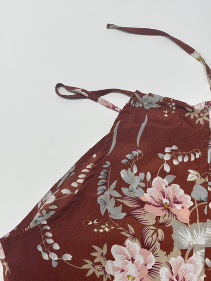 Vestido de Verão Floral Slim Fit