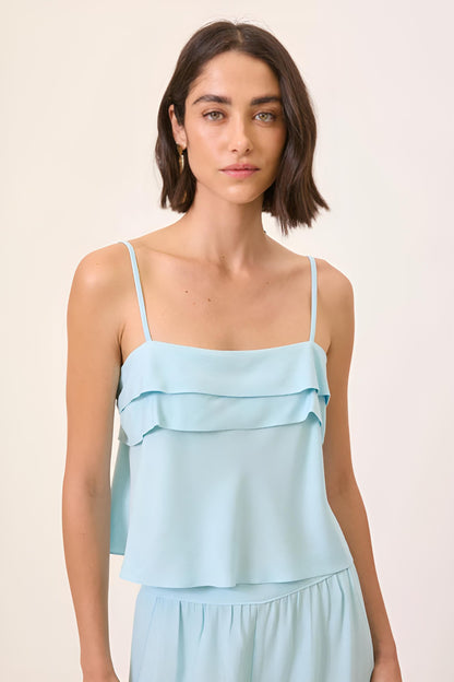 Blusa Regata com Babados RYVEI