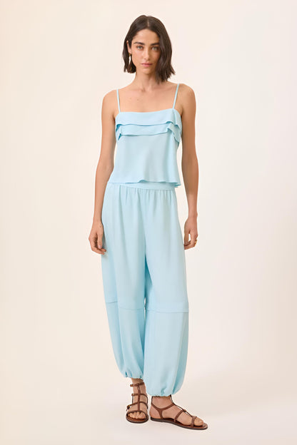 Blusa Regata com Babados RYVEI